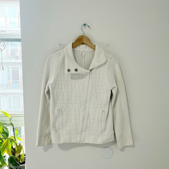 Lululemon White Fleece Be True Jacket Size 6 - Picture 2 of 6